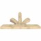Ekena Millwork Richland Rough Sawn Timber Gable Bracket, Douglas Fir, 72"W x 39"H x 6"D x 6"F, 13/12 Pitch GBW072X39X0606RIC00RDF - alternate 2